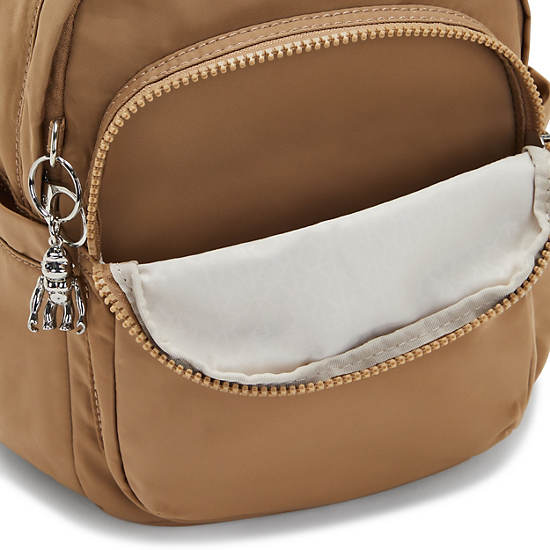 Plecaki Kipling Delia Mini Brązowe | PL 1649DF